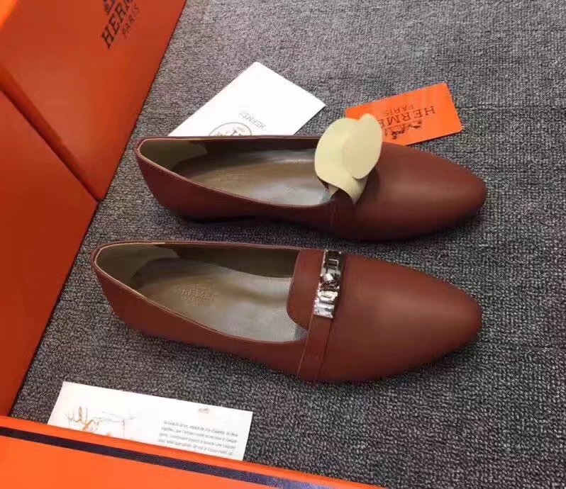 Hermes Casual Shoes HO780365 Brown
