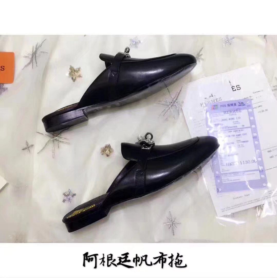 Hermes Casual Shoes HO780365 black