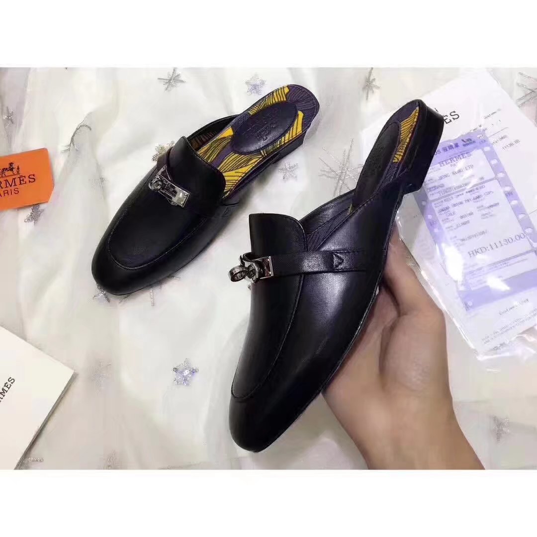 Hermes Casual Shoes HO780365 black