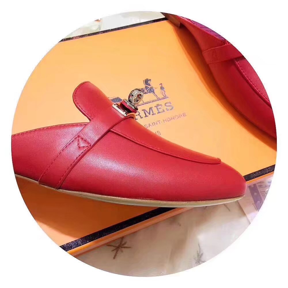 Hermes Casual Shoes HO780365 red