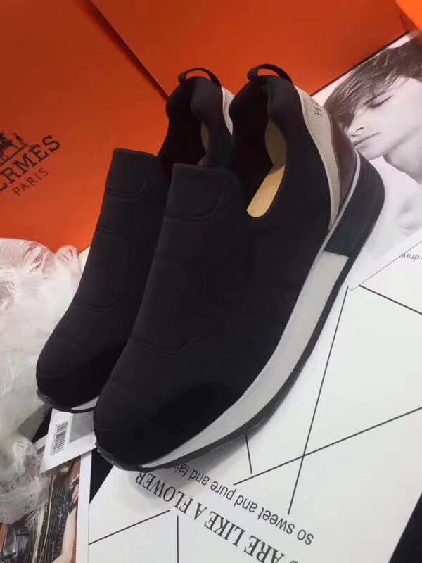 Hermes Lovers Casual Shoes HO784365 black