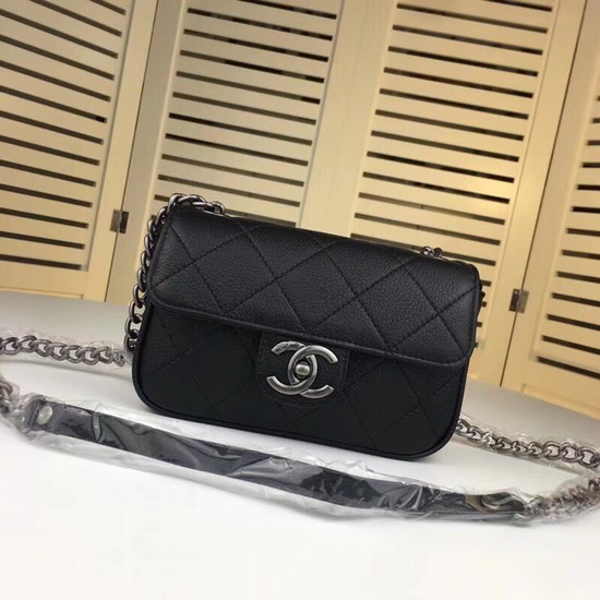 Chanel mini Leather cross-body bag 7739 black