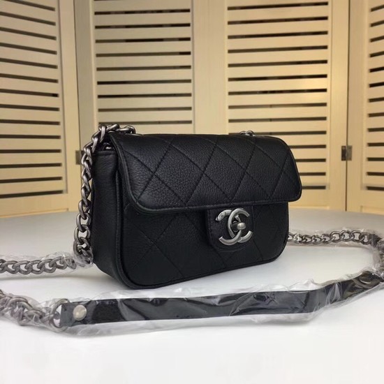 Chanel mini Leather cross-body bag 7739 black