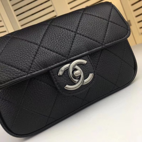 Chanel mini Leather cross-body bag 7739 black