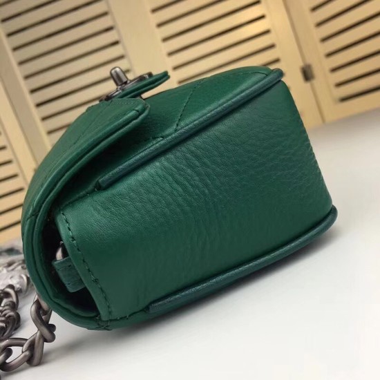 Chanel mini Leather cross-body bag 7739 green