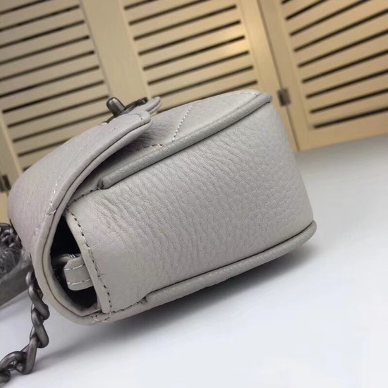 Chanel mini Leather cross-body bag 7739 grey