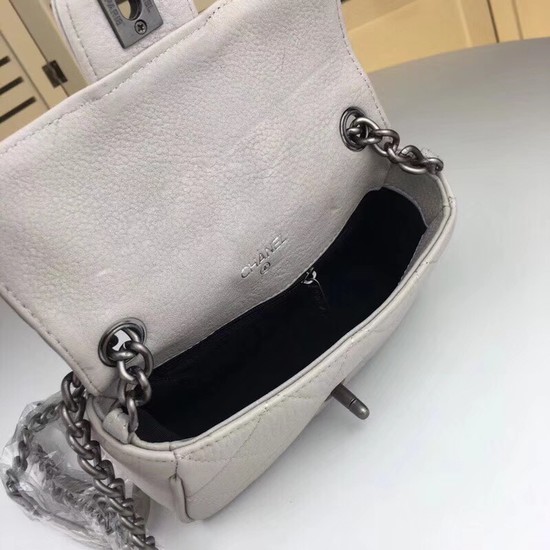 Chanel mini Leather cross-body bag 7739 grey
