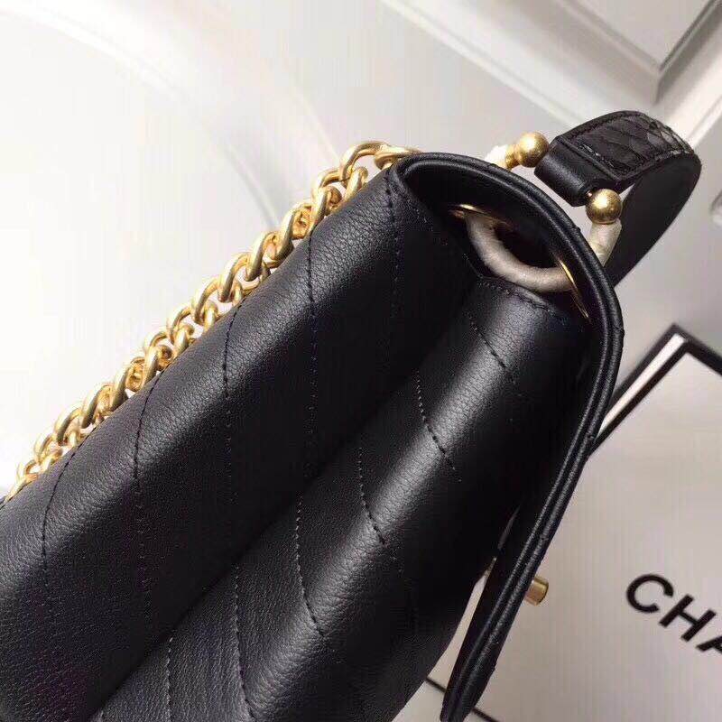 Chanel Original Calfskin Leather Tote Bag 1775 Black