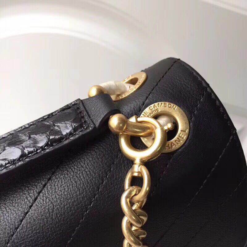 Chanel Original Calfskin Leather Tote Bag 1775 Black