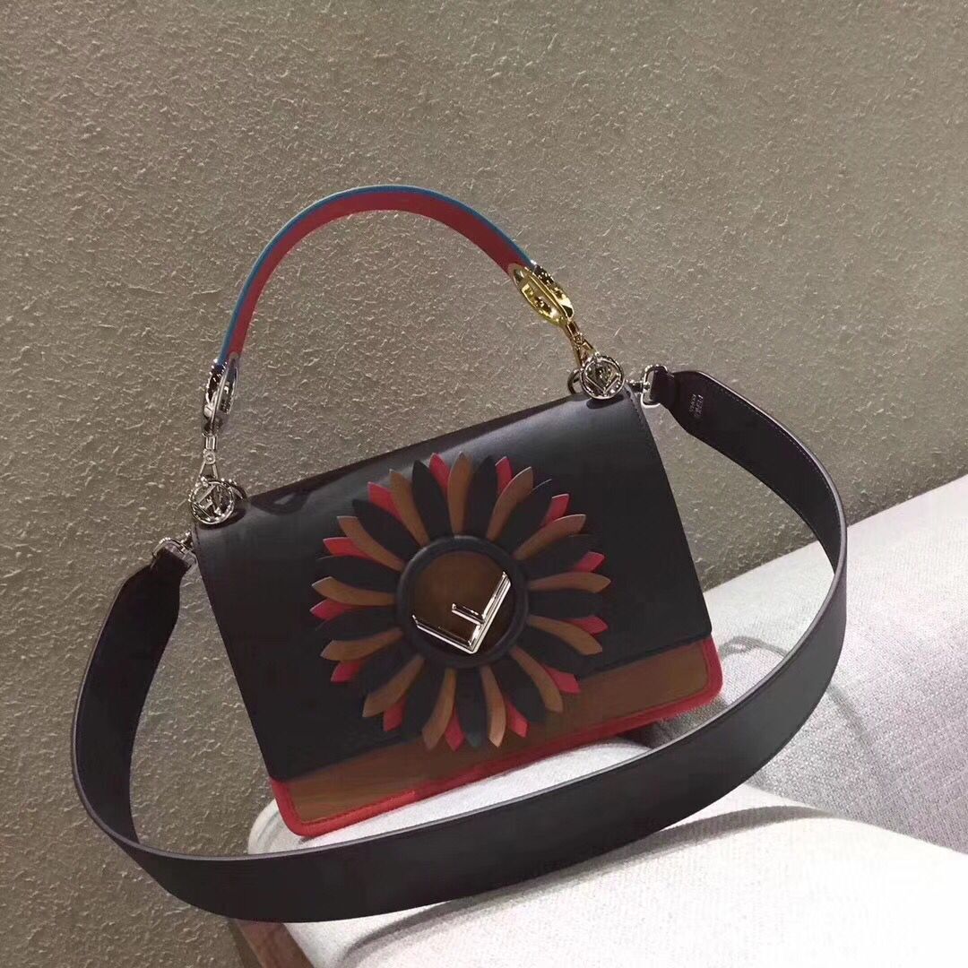 Fendi KAN I F Shoulder Bag Original Leather 77569