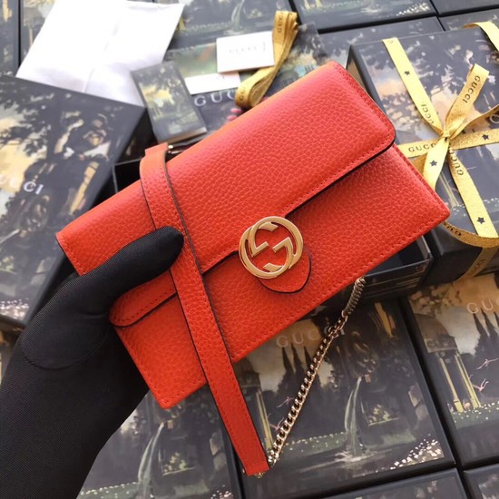 Gucci GG Marmont cross-body bag 510314 orange