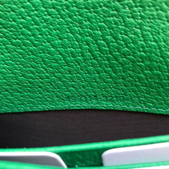 Gucci GG Marmont matelasse mini bag 499314 green