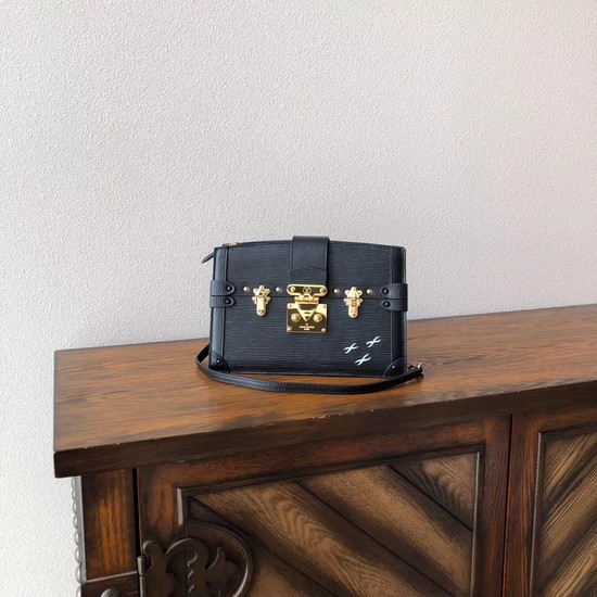 Louis Vuitton Epi Leather TRUNK CLUTCH M51697 black