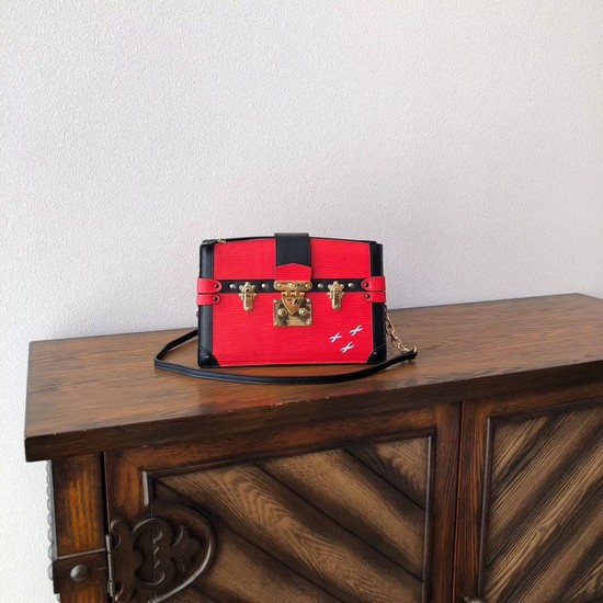 Louis Vuitton Epi Leather TRUNK CLUTCH M51697 red