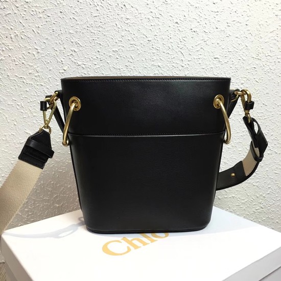 Chloe Roy Mini Smooth Leather Bucket Bag S126 black