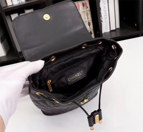 Chanel Caviar Leather Backpack 83430 black