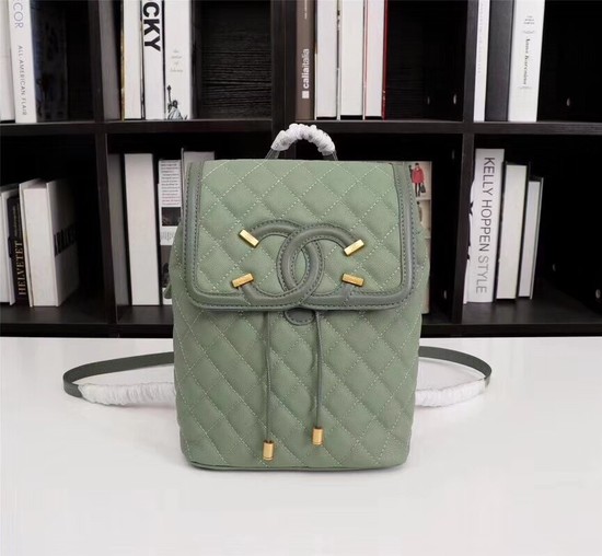 Chanel Caviar Leather Backpack 83430 green