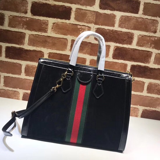 Gucci Ophidia medium top handle bag 524537 black