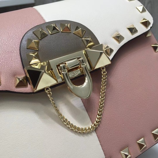 Valentino Original Leather cross-body bag 38021 pink&white