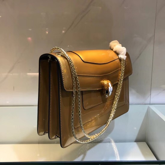 Bulgari metallic-leather shoulder bag 15004 gold