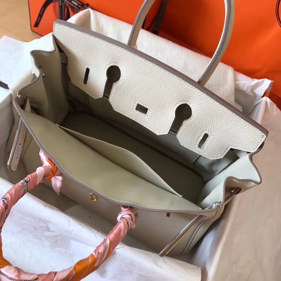 Hermes Birkin Tote Bag Original Togo Leather BK35 cream