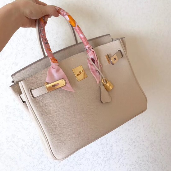 Hermes Birkin Tote Bag Original Togo Leather BK35 cream