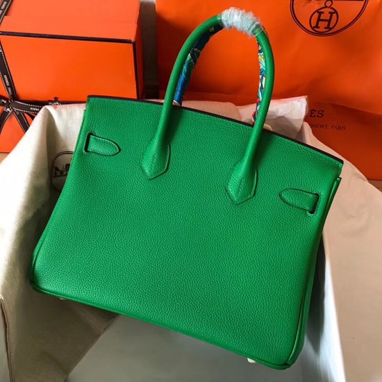 Hermes Birkin Tote Bag Original Togo Leather BK35 green