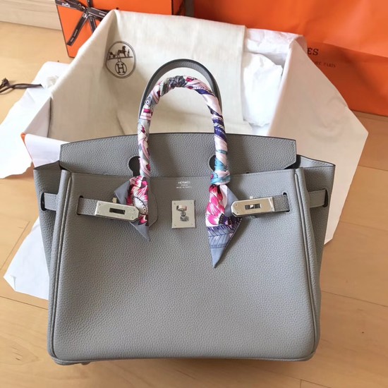 Hermes Birkin Tote Bag Original Togo Leather BK35 grey