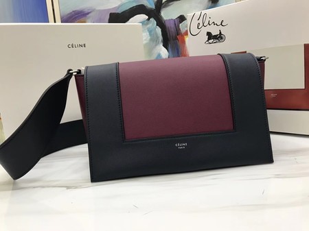 Celine frame Bag Original Calf Leather 5756 Wine.black