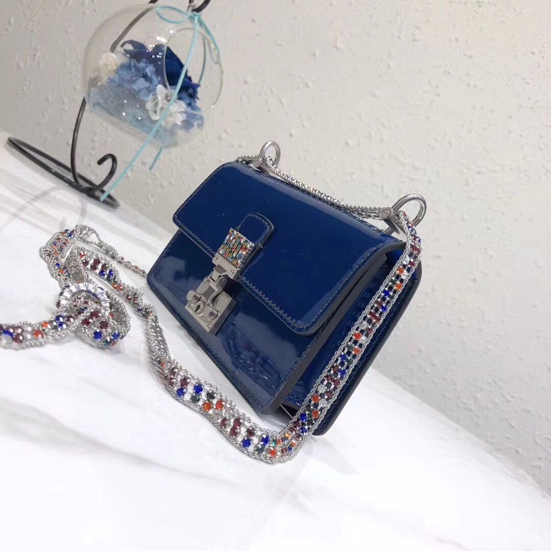 Dior calfskin Mini Lady bag M0597