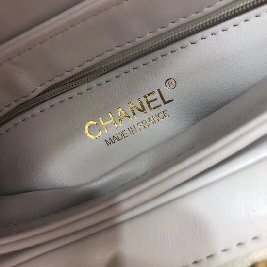 Chanel Flap Original Lambskin Leather Shoulder Bag 57431 white