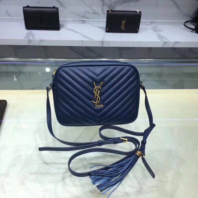 Saint Laurent Lou Medium Camera Bag 520534 blue