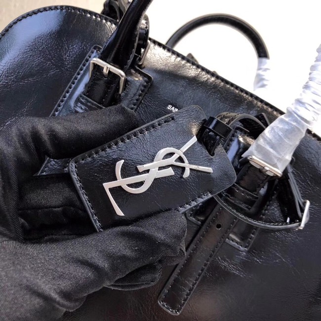 Yves Saint Laurent Monogramme Calf leather Tote Bag 6695 black