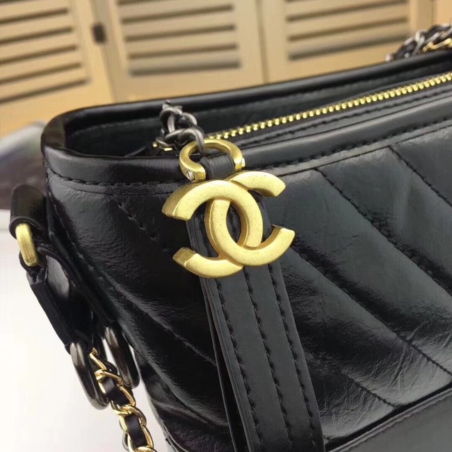 CHANEL GABRIELLE Original leather Hobo Bag A93841 black