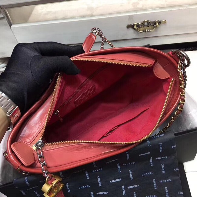 CHANEL GABRIELLE Original leather Hobo Bag A93842 red