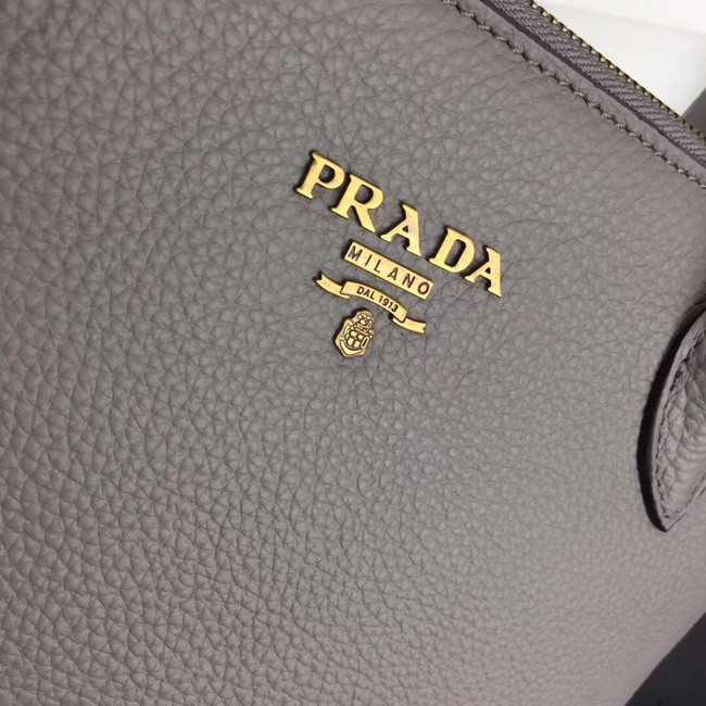 Prada calf leather bag 1BA157 grey