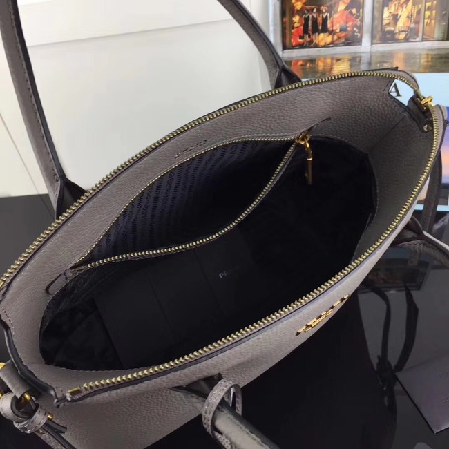 Prada calf leather bag 1BA157 grey