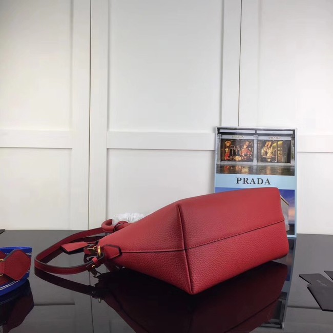 Prada calf leather bag 1BA157 red