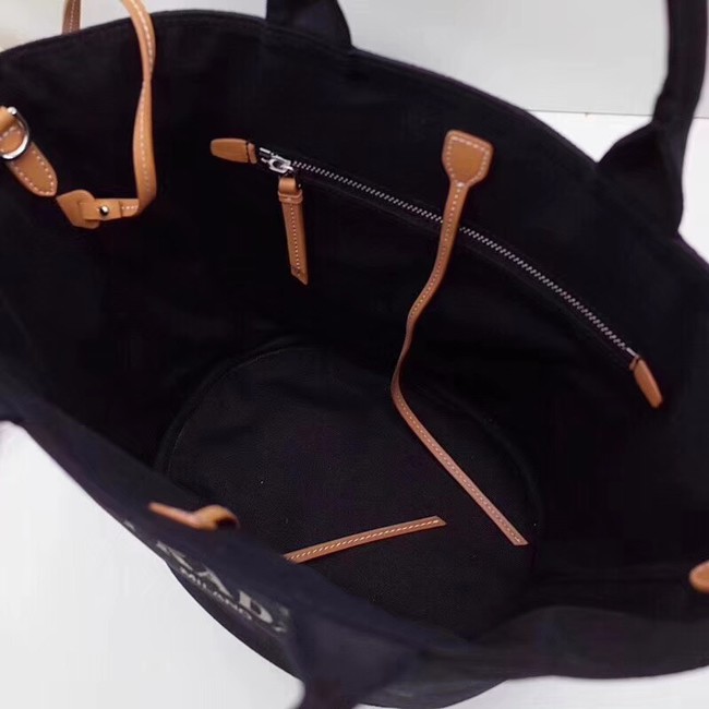 Prada fabric handbag 1BG163 black