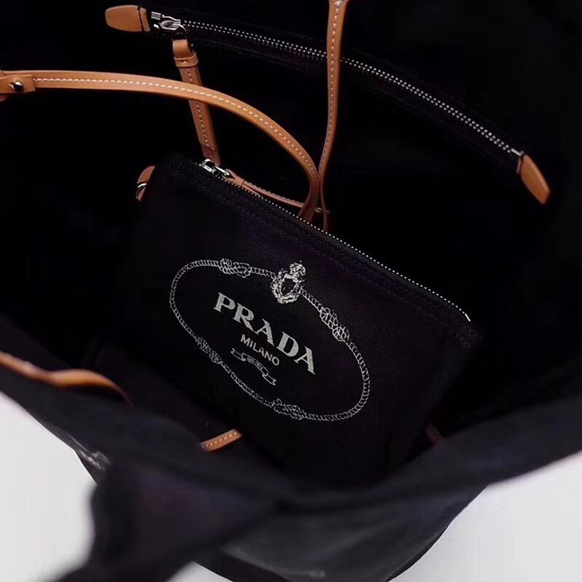 Prada fabric handbag 1BG163 black