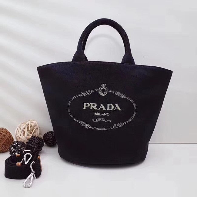 Prada fabric handbag 1BG163 black