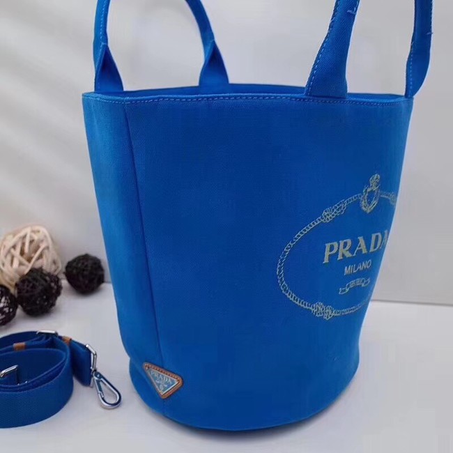 Prada fabric handbag 1BG163 blue