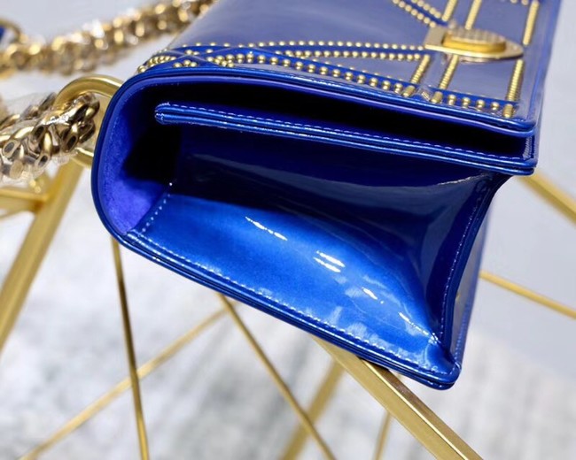 Dior Small Diorama flap bag calfskin M0421 blue