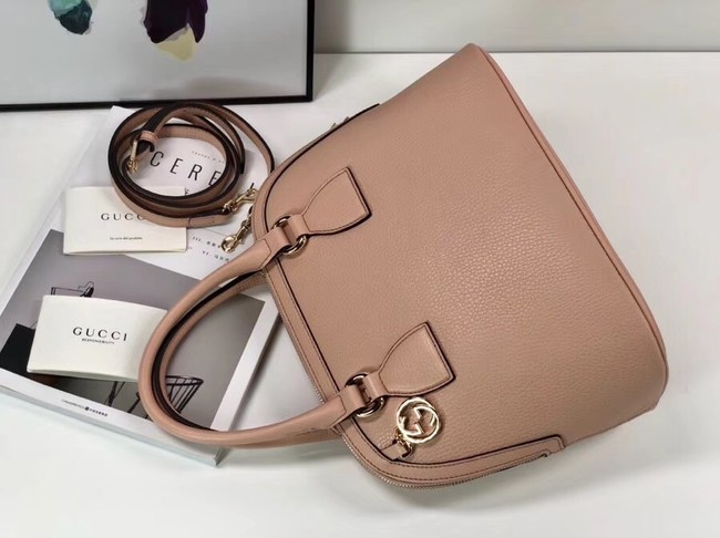 Gucci GG Calf leather top quality tote bag 449662 apricot