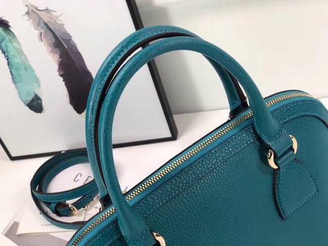 Gucci GG Calf leather top quality tote bag 449662 blue