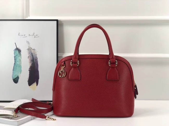 Gucci GG Calf leather top quality tote bag 449662 red