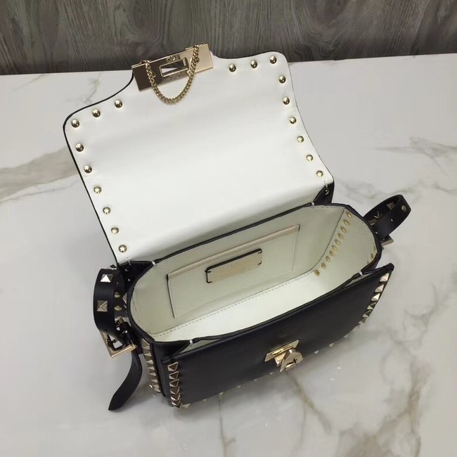 Valentino Original Leather cross-body bag 0936M black&white