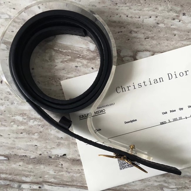 Dior BEE BELT CALFSKIN B0387 black