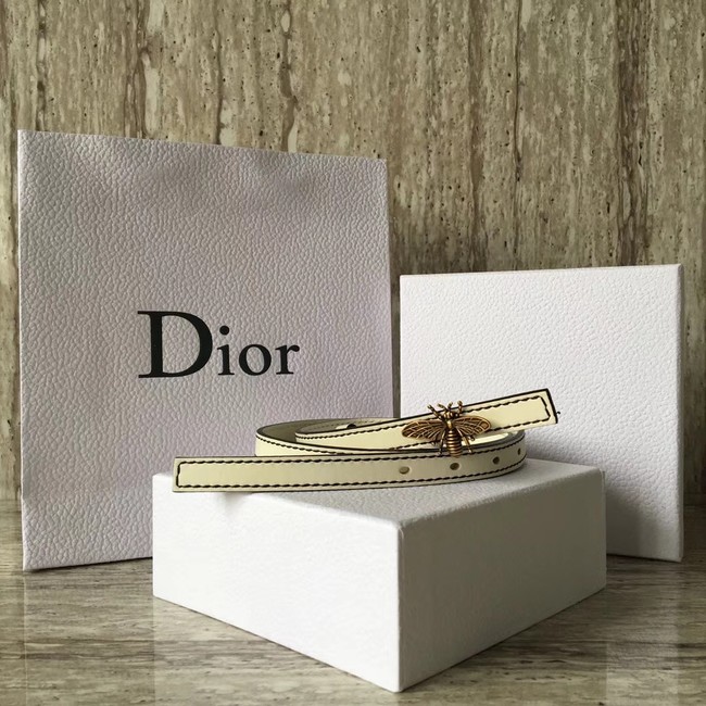 Dior BEE BELT CALFSKIN B0387 creamy-white