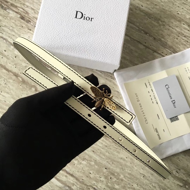 Dior BEE BELT CALFSKIN B0387 creamy-white